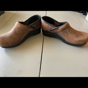 Dansko leather clogs